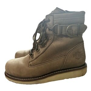 Harley Davidson Women's Marconi Riding Boots - Sand Sz 8+M GUC